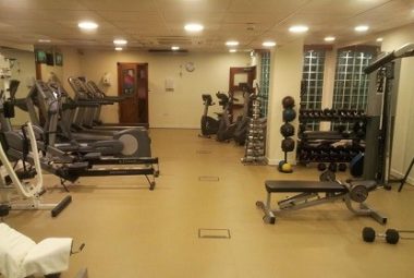 Fitnessstudio ausgelegt mit PVC Bodenbelag von Flexi-Tile