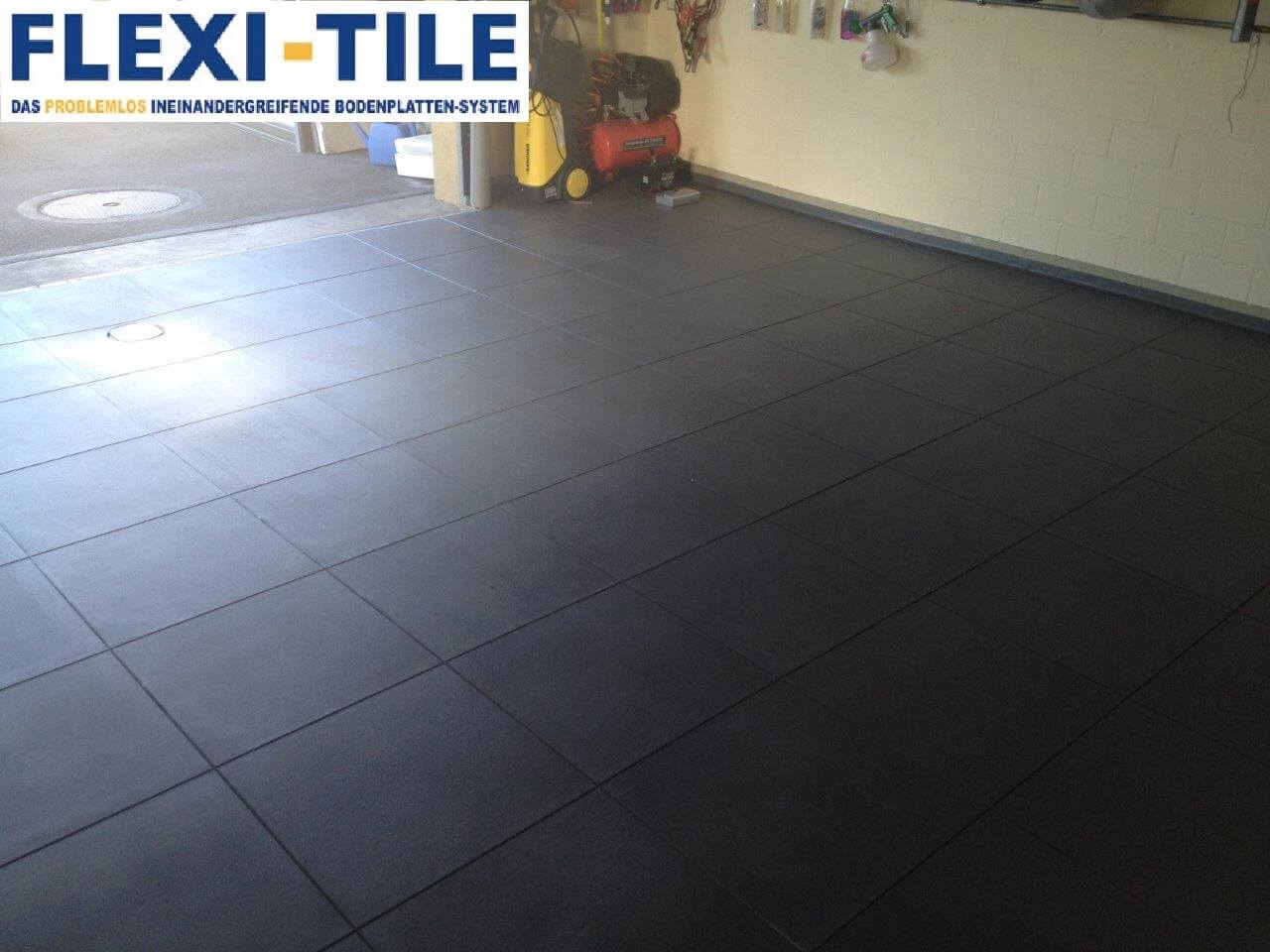 Anwendungsbeispiel - Flexi-Tile PVC Garagenboden