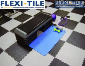 Flexi-Tile Diamond PVC Bodenfliesen - Anwendungsbeispiel Fitnessbereich