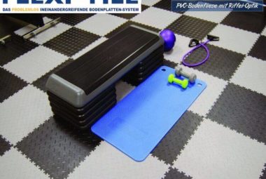 Flexi-Tile Diamond PVC Bodenfliesen - Anwendungsbeispiel Fitnessbereich