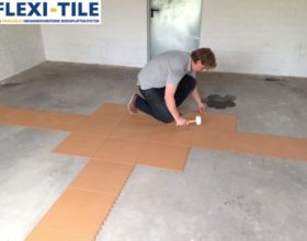 Flexi-Tile Eclipse Mini Anwendungsbeispiel Garagenbereich Verlegung