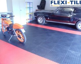 Flexi-Tile PVC Boden im Garagenbereich - Anwendungsbeispiel