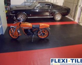 Flexi-Tile PVC Boden im Garagenbereich - Beispielanwendung