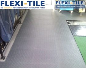 Flexi-Tile PVC Bodenbelag im Garagenbereich