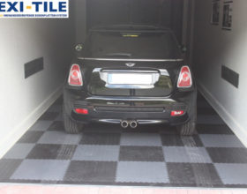 Flexi-Tile PVC Bodenfliesen als Garagenboden Ausfu¦êhrung Diamond