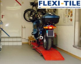 Flexi-Tile PVC Bodenfliesenbelag im Garagenbereich