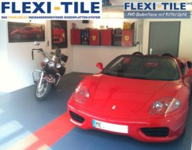 Flexi-Tile PVC Bodenplatten im Garagenbereich - Anwendungsbeispiel