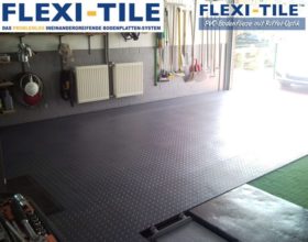 Flexi-Tile PVC Bodenplatten im Garagenbodenbereich