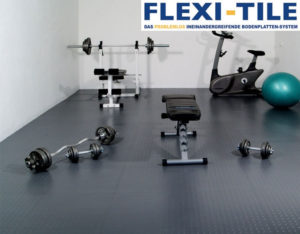 Flexi-Tile als PVC Fitnessbodenfliesen