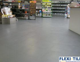 Flexi-Tile als PVC Fliesen im Ladenlokal