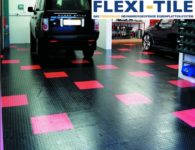 Flexi-Tile als PVC Garagenboden Fliesenbelag