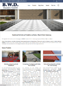 BWD-Firmen-Homepage - www.BodenWandDach.de - Snapshot