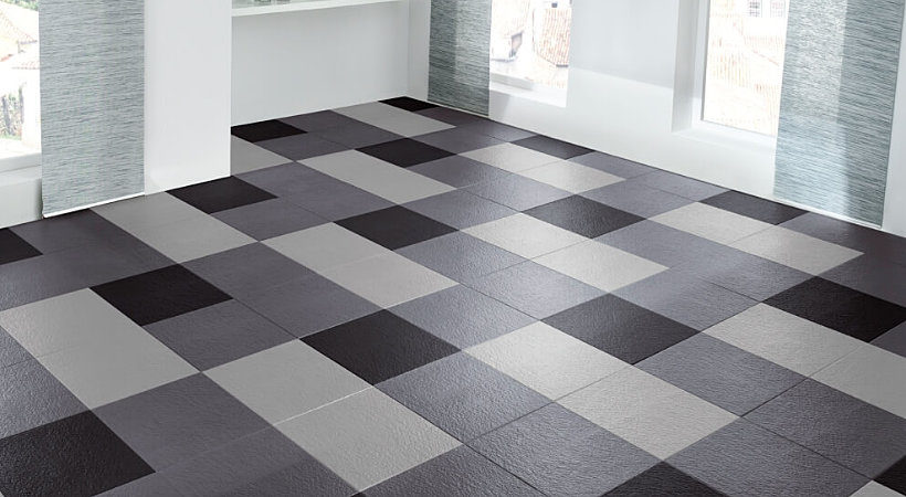 Flexi-Tile™ Boden für Büroräume / Arbeitszimmer » PVC Fußbodenbelag